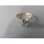 18ct gold diamond solitaire ring,1.40ct brilliant cut diamond M colour i1 clarity nice cut,18ct gold