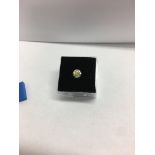 0.80ct fancy colour diamond,fancy yellow colour,round brilliant,excellent proportions,natural