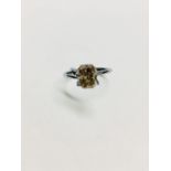 2.49ct Cushion fancy Brown Cushion cut Diamond,Natural diamond clarity enhanced