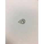 7.16ct Pearshape Diamond,natural stone,I colour si3 clarity,clarity enhanced,certification can be