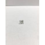 1.07ct square Radiant cut diamond,J colour VS1 clarity,natural diamond,clarity enhanced