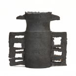 Colin Pearson British Studio Pottery Black Handled Vessel