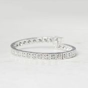 Cartier, 18k White Gold Diamond Tectonique Bracelet