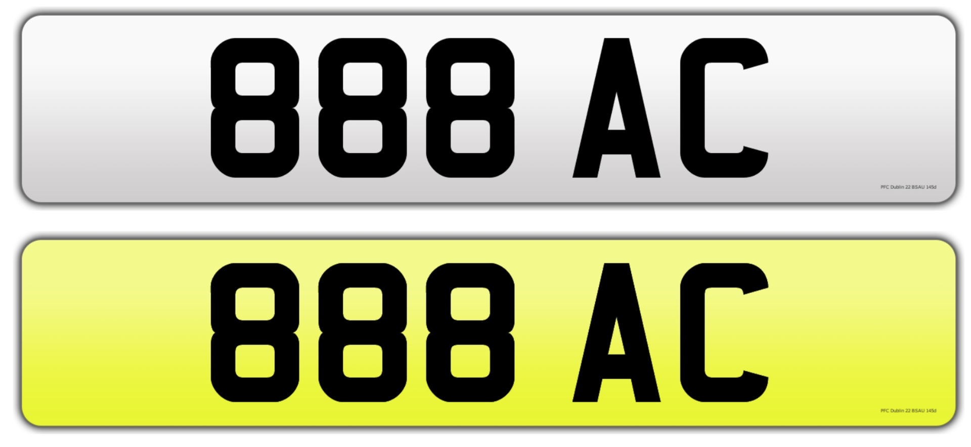 On DVLA retention 888 AC ready to transfer