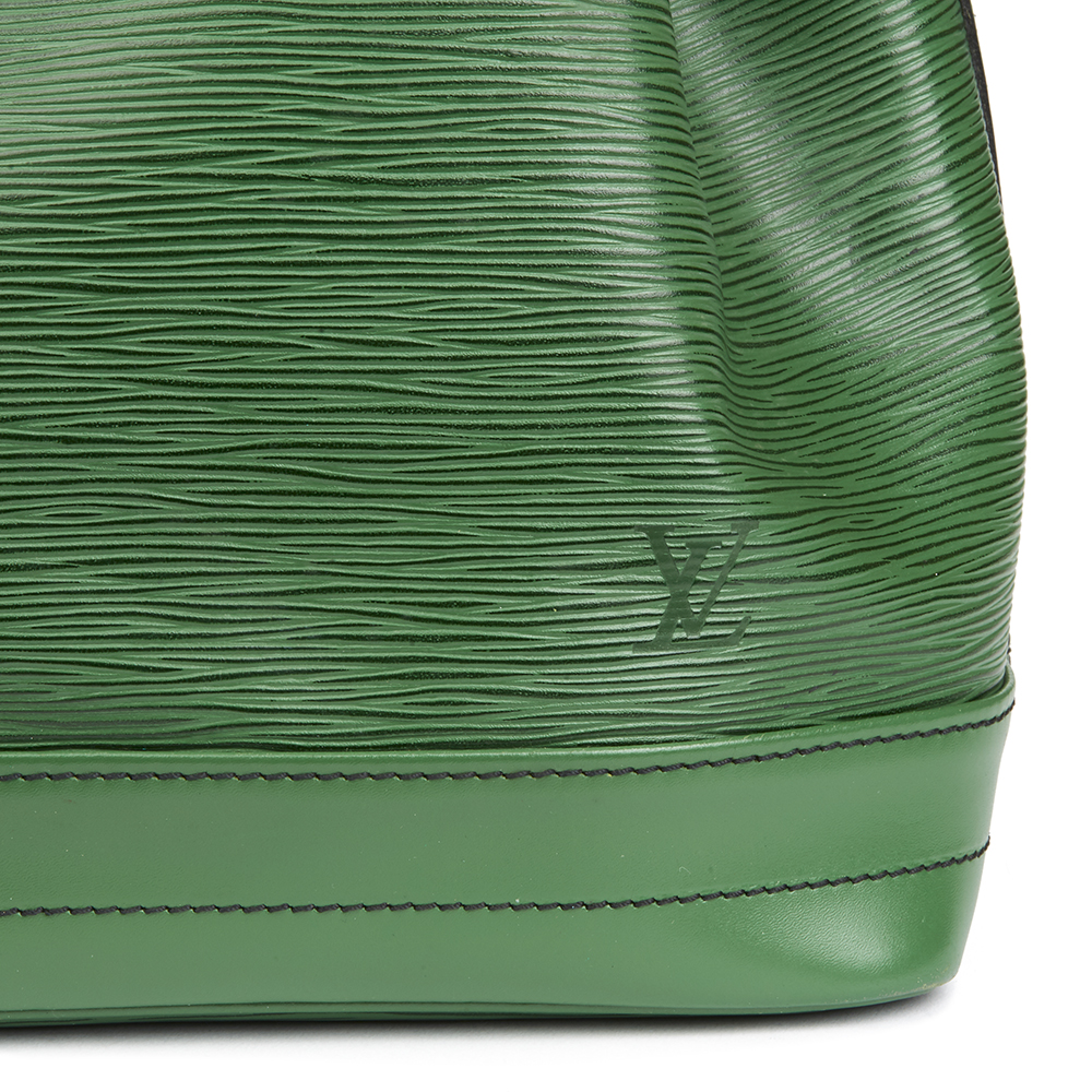 LOUIS VUITTON Borneo Green Black Stitch Epi Leather Vintage Noé - Bild 6 aus 11