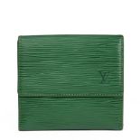 LOUIS VUITTON Borneo Green Epi Leather Vintage Elise Wallet