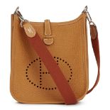 HERMÈS Gold & Cuivre Clemence Leather Evelyne III TPM Amazone