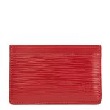 LOUIS VUITTON Rubis Epi Leather Card Holder