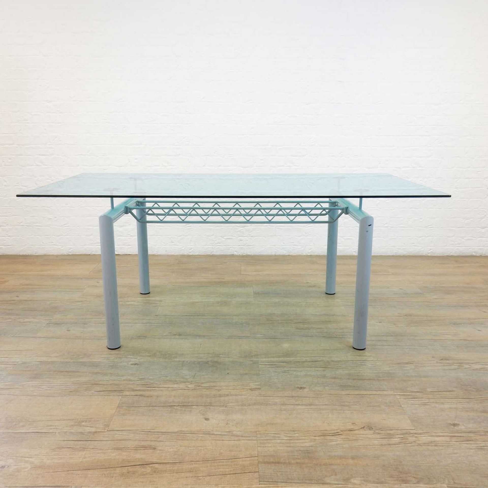 Blue Glass Meeting Room Table (1800mm x 900mm)
