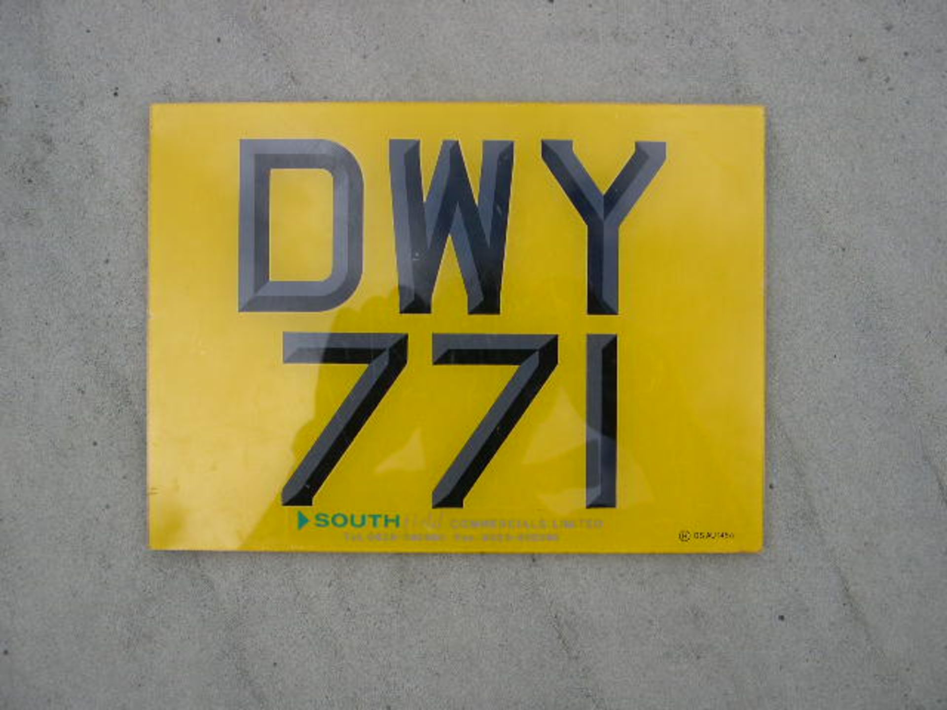 DWY771 Registration Plate - Bild 2 aus 2