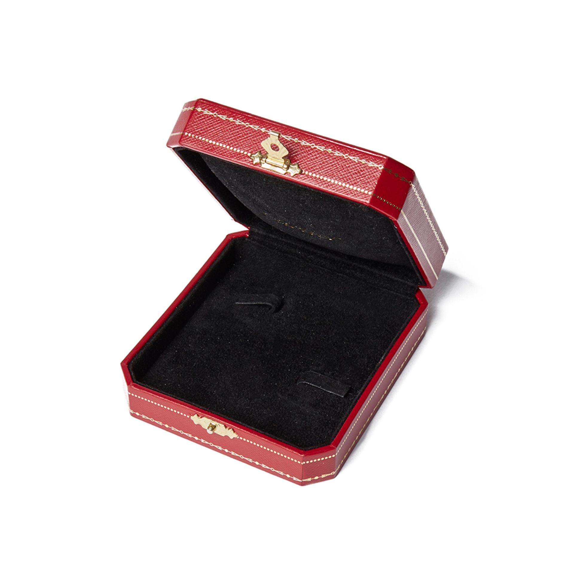 Cartier 18k Yellow Gold Diamond Tank Francaise Cufflinks - Image 2 of 8