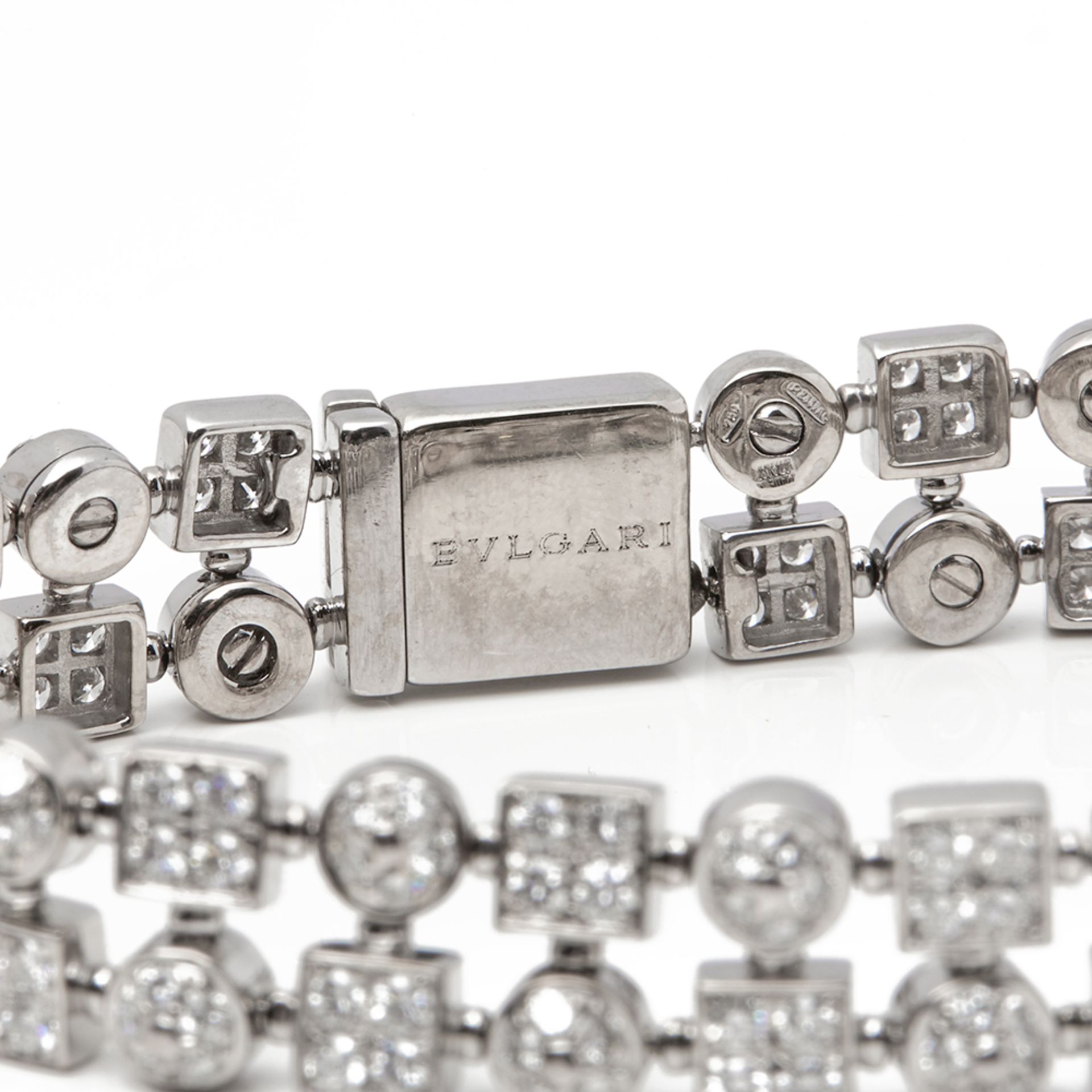 Bulgari 18k White Gold Diamond Lucéa Bracelet - Image 4 of 8