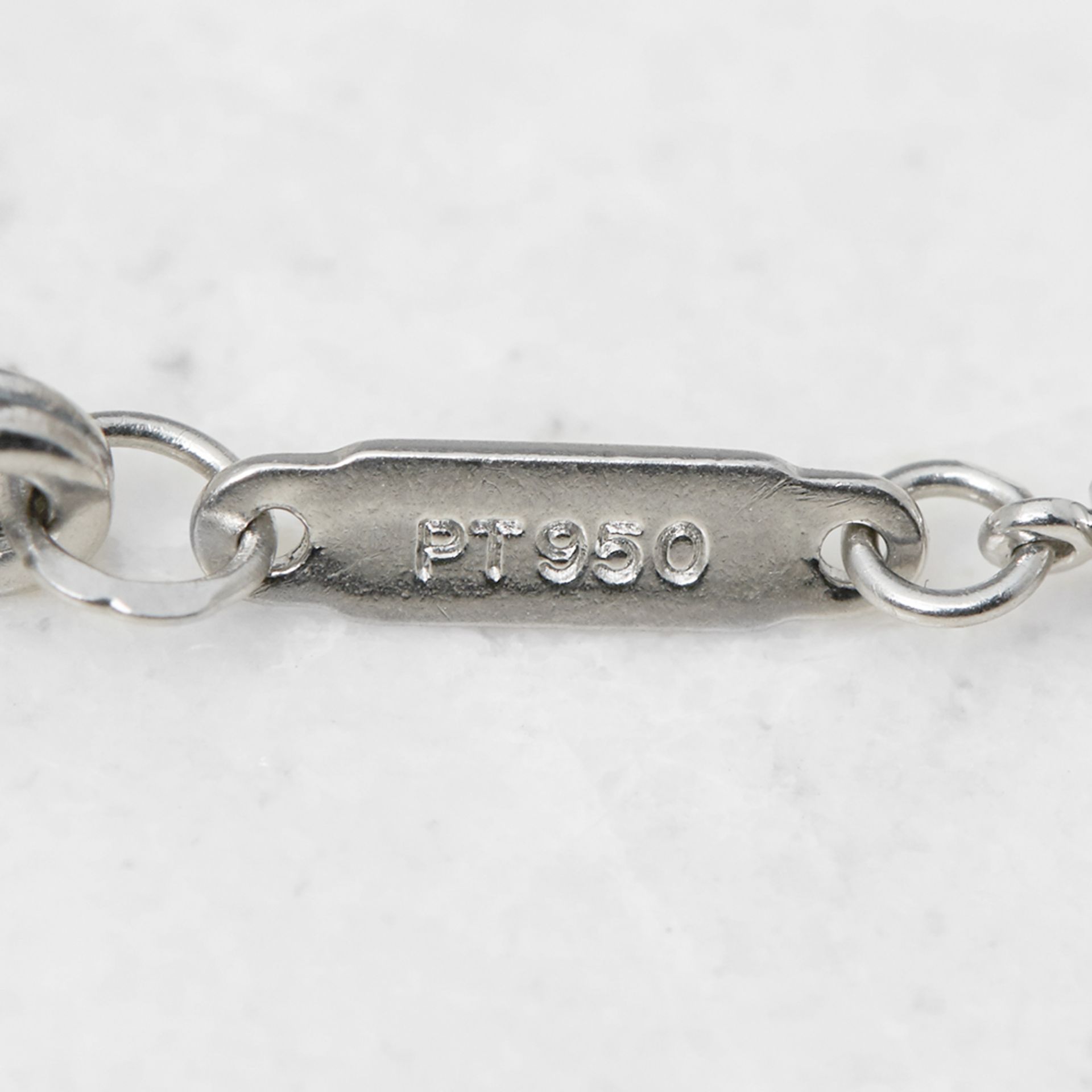 Tiffany & Co. Platinum Diamond Jazz T-Drop Design Necklace - Image 3 of 7