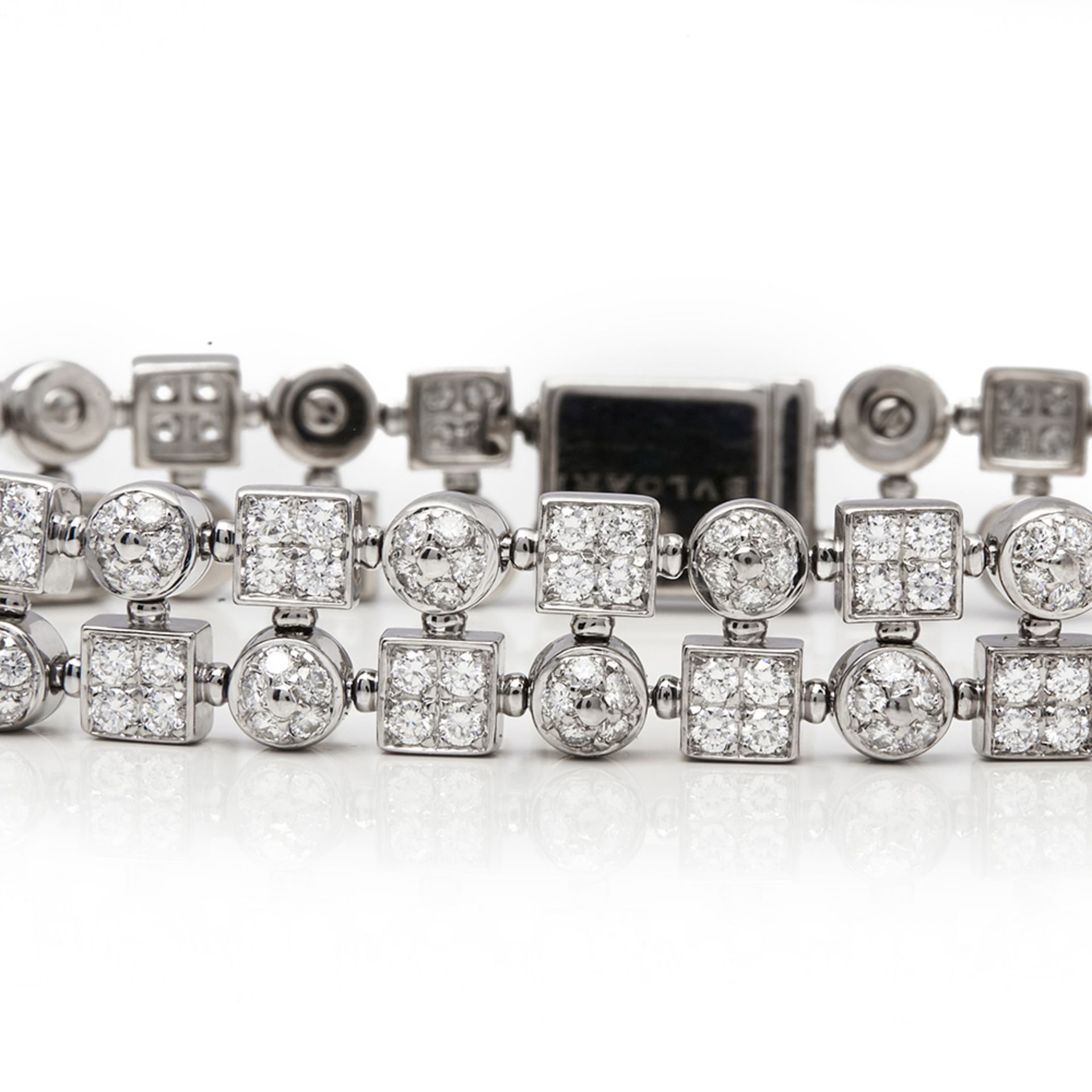 Bulgari 18k White Gold Diamond Lucéa Bracelet - Image 8 of 8