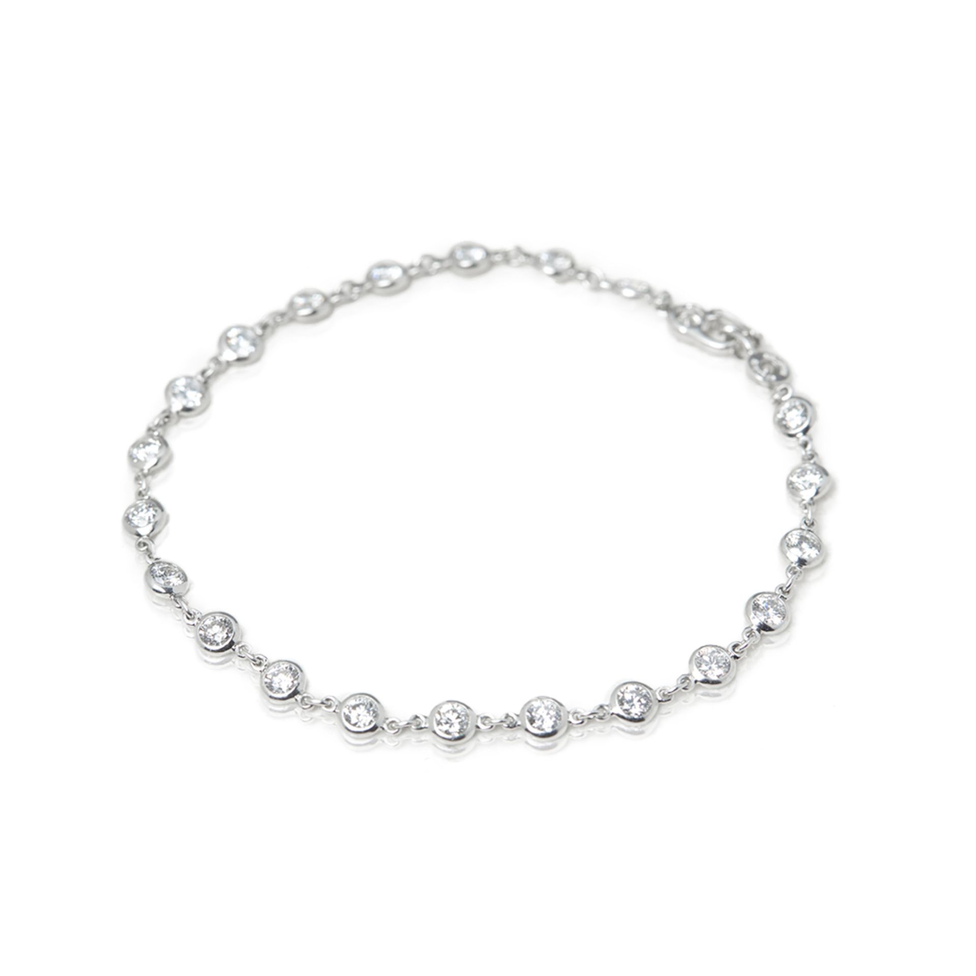 Tiffany & Co. Description: Platinum Diamonds By The Yard Bracelet