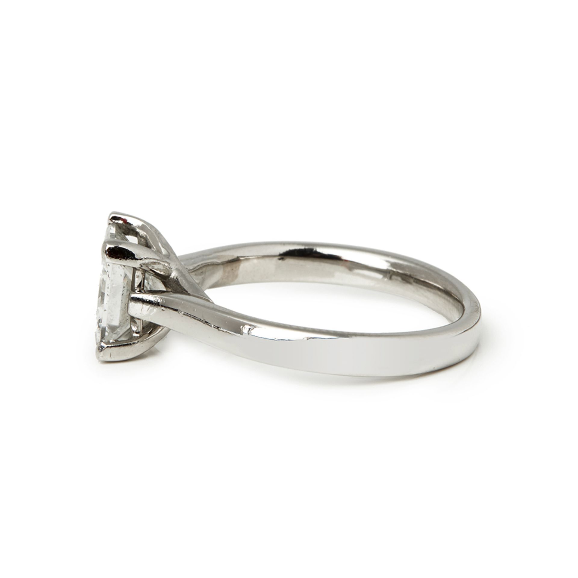 Platinum Princess Cut Diamond Solitaire Engagement Ring - Image 5 of 7