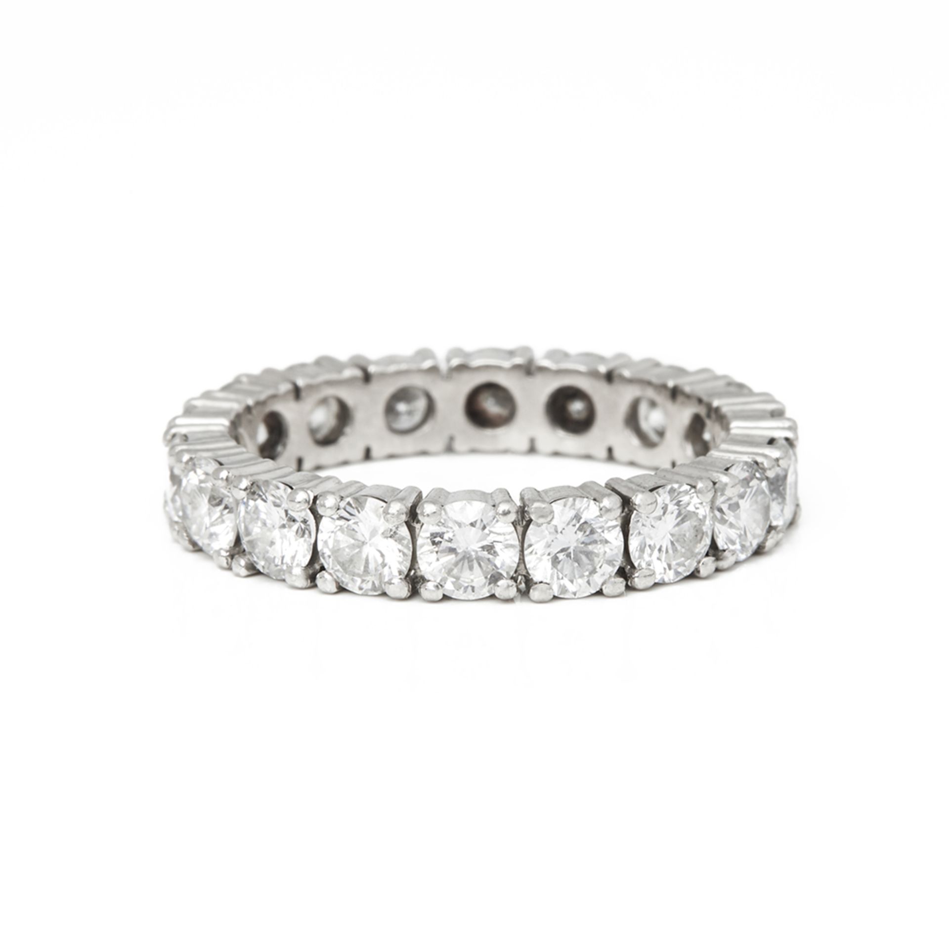 Platinum Full Round Brilliant Cut Diamond Eternity Ring - Image 5 of 6