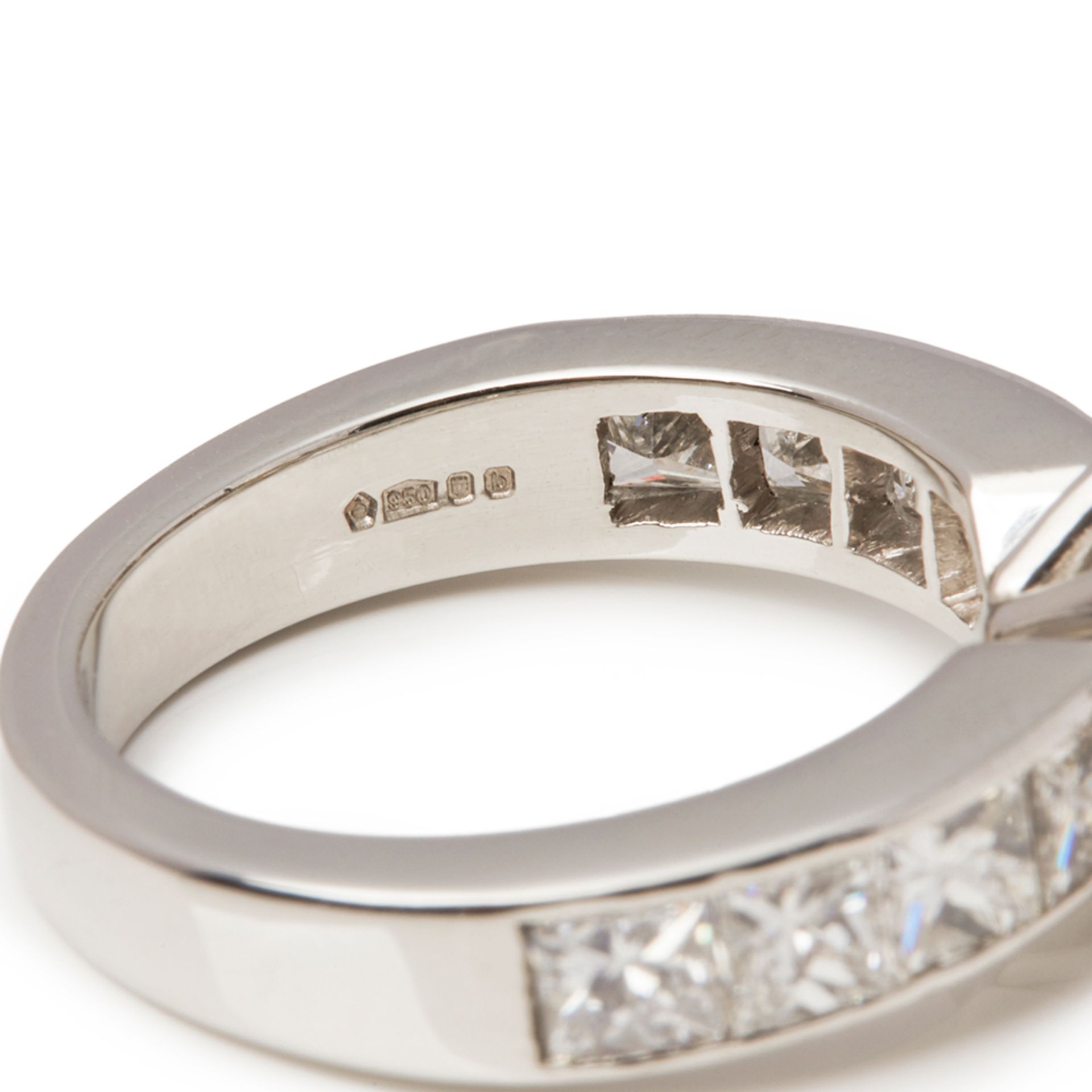 Platinum Round Brilliant Cut Diamond Engagement Ring - Image 5 of 9