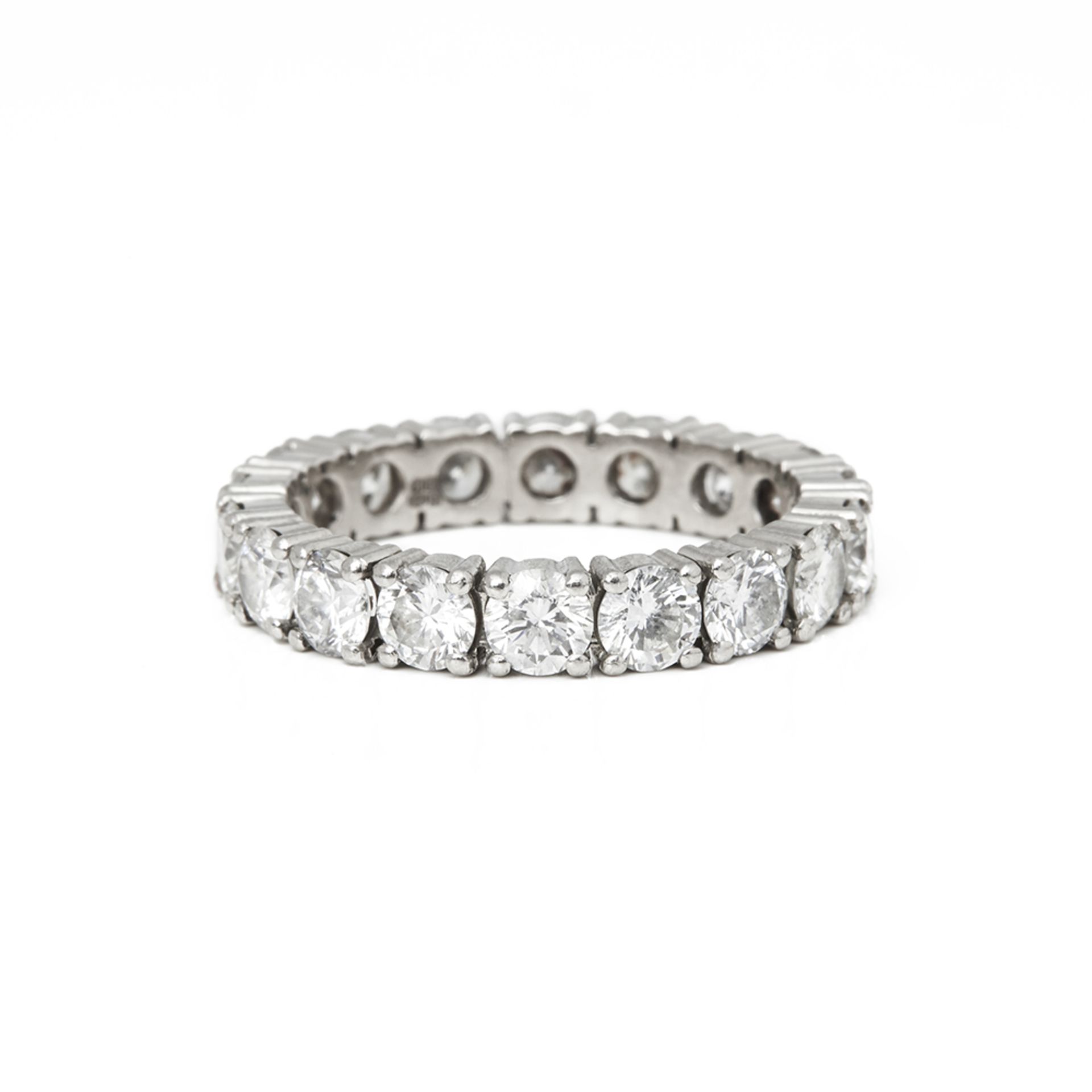 Platinum Full Round Brilliant Cut Diamond Eternity Ring - Image 6 of 6