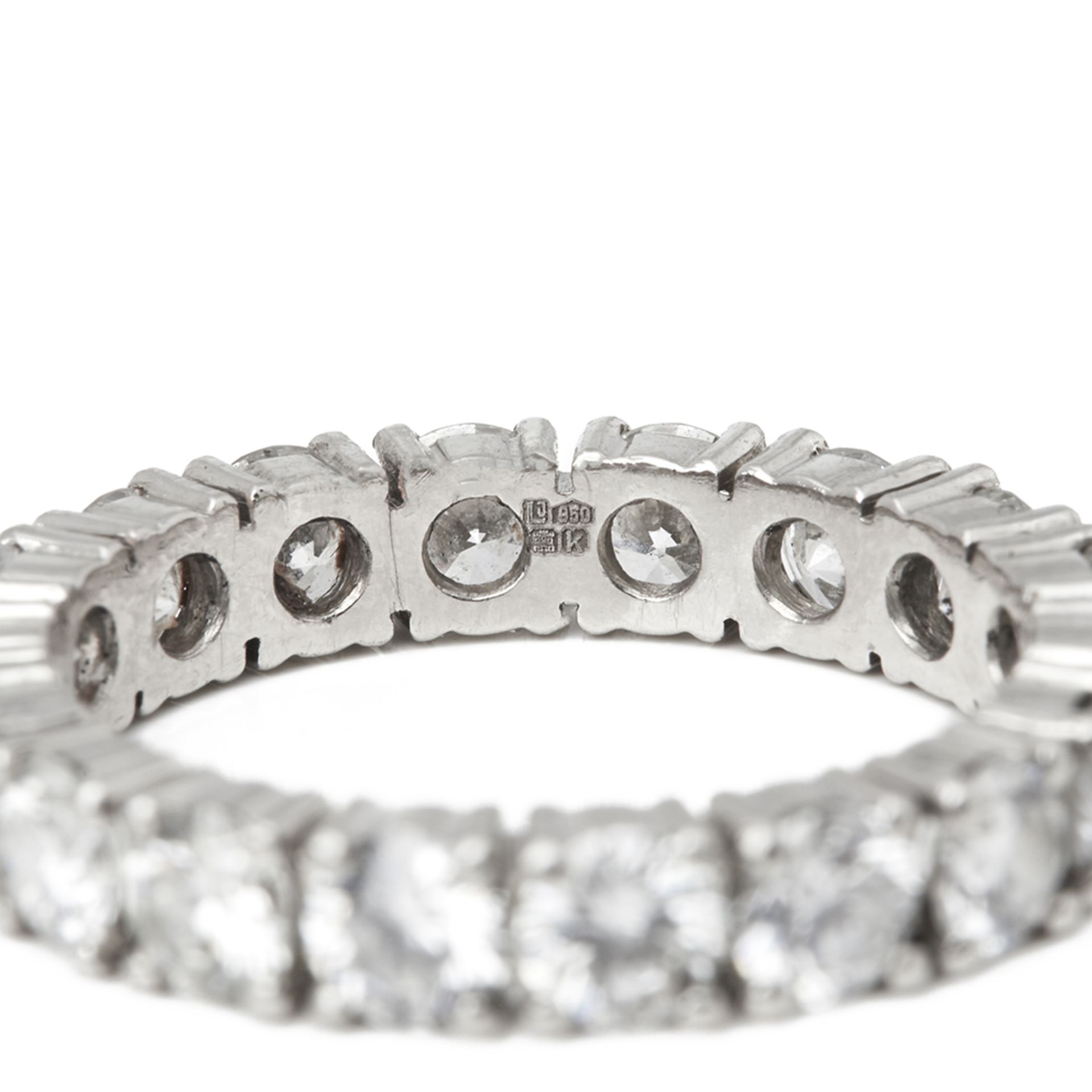 Platinum Full Round Brilliant Cut Diamond Eternity Ring - Image 2 of 6