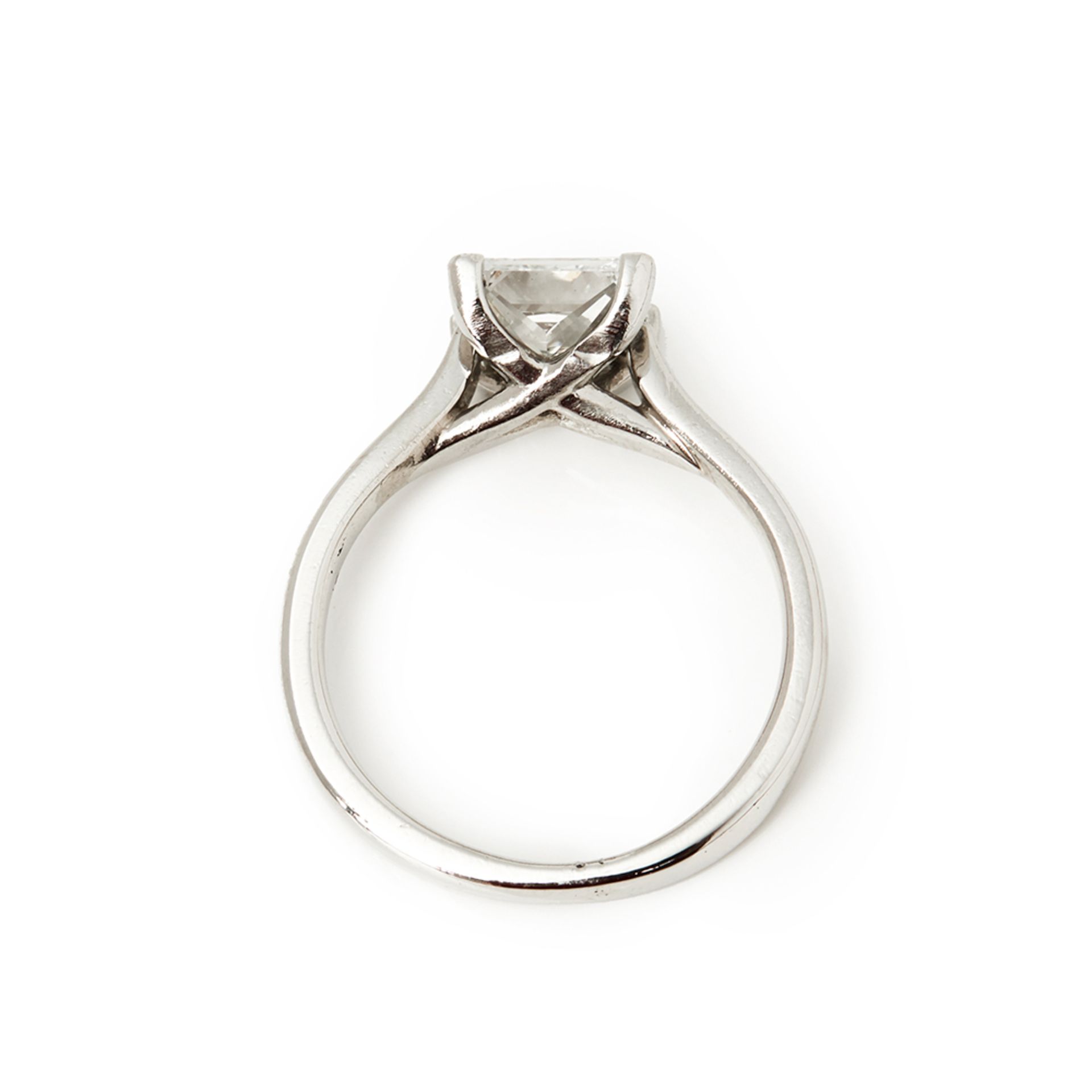 Platinum Princess Cut Diamond Solitaire Engagement Ring - Image 4 of 7