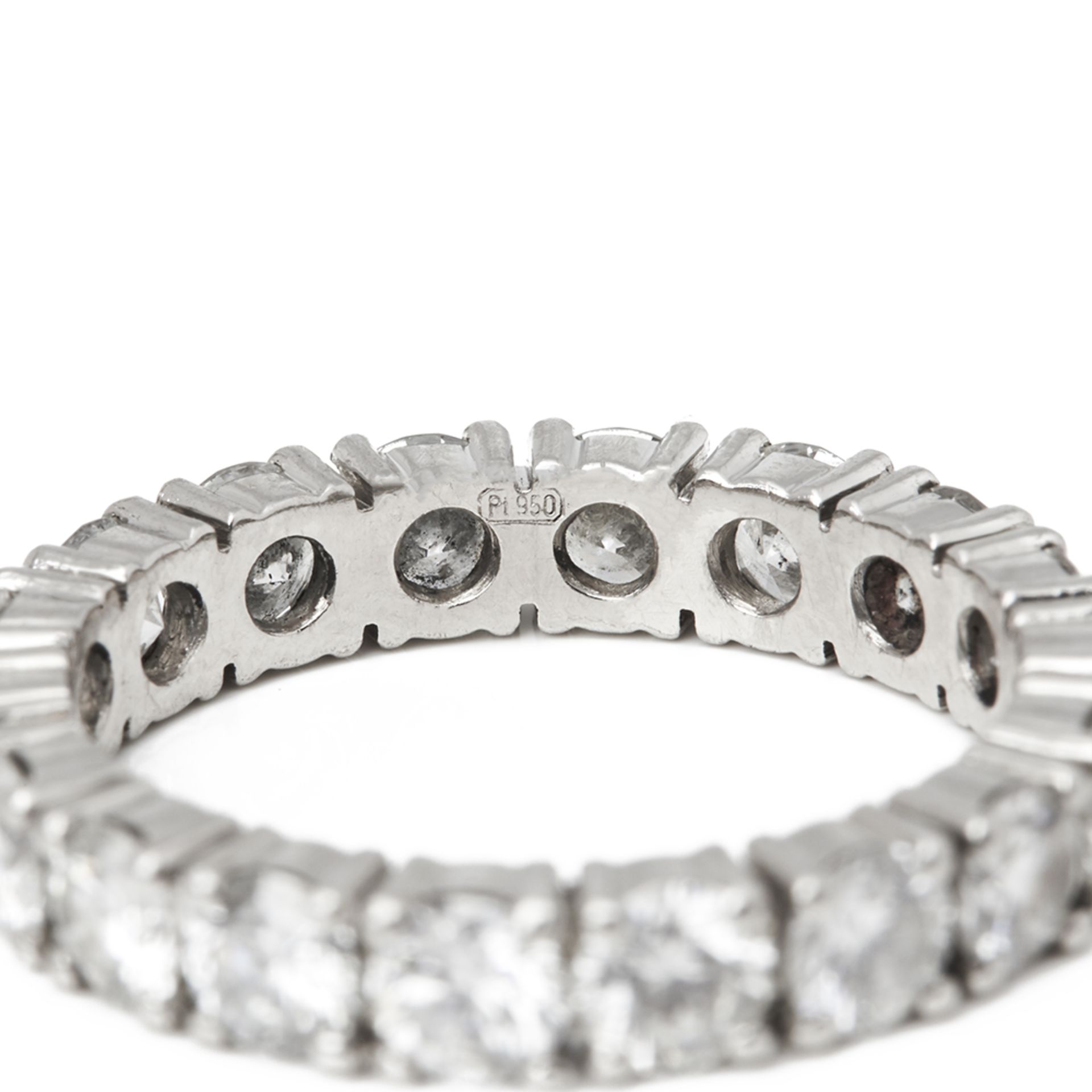 Platinum Full Round Brilliant Cut Diamond Eternity Ring - Image 3 of 6