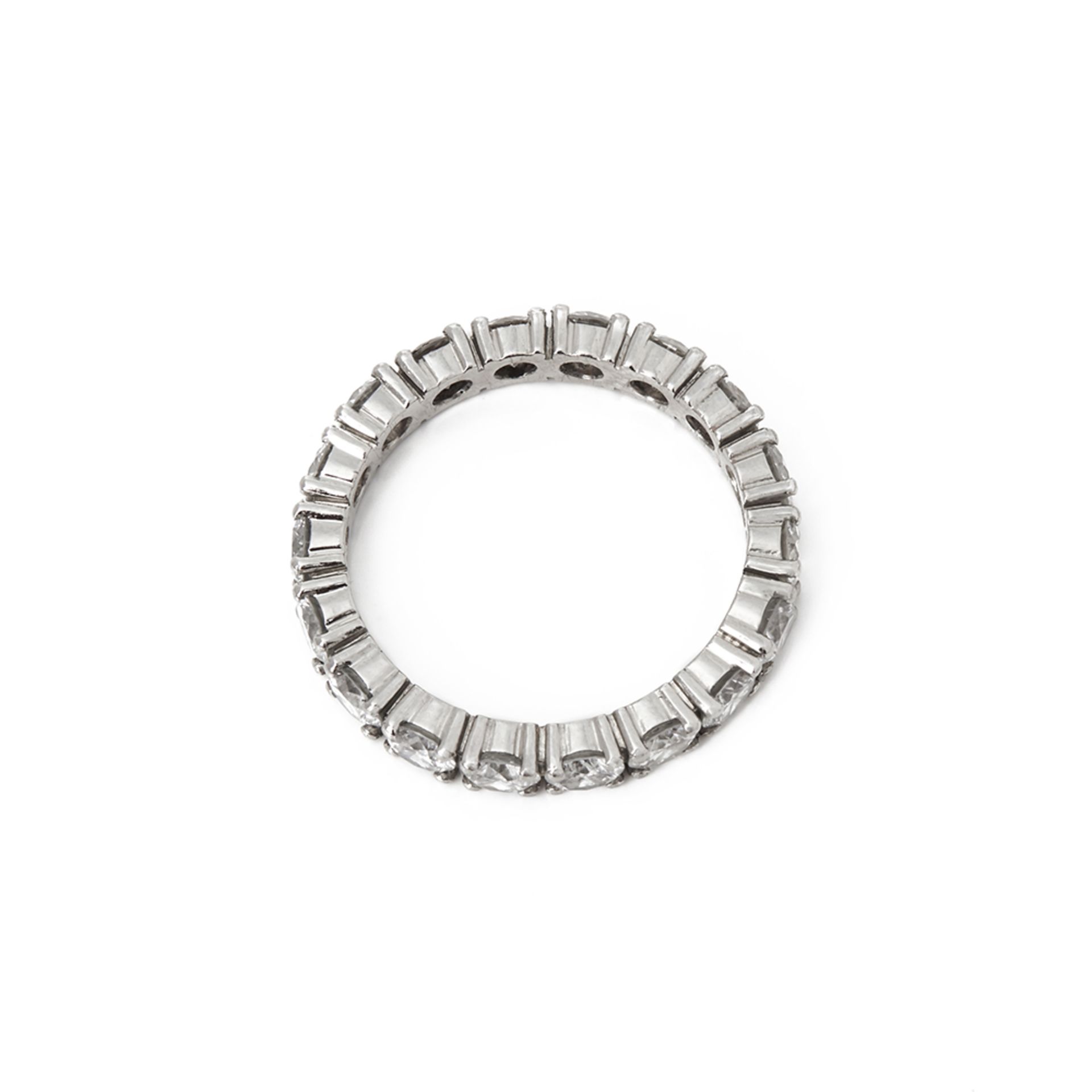 Platinum Full Round Brilliant Cut Diamond Eternity Ring - Image 4 of 6