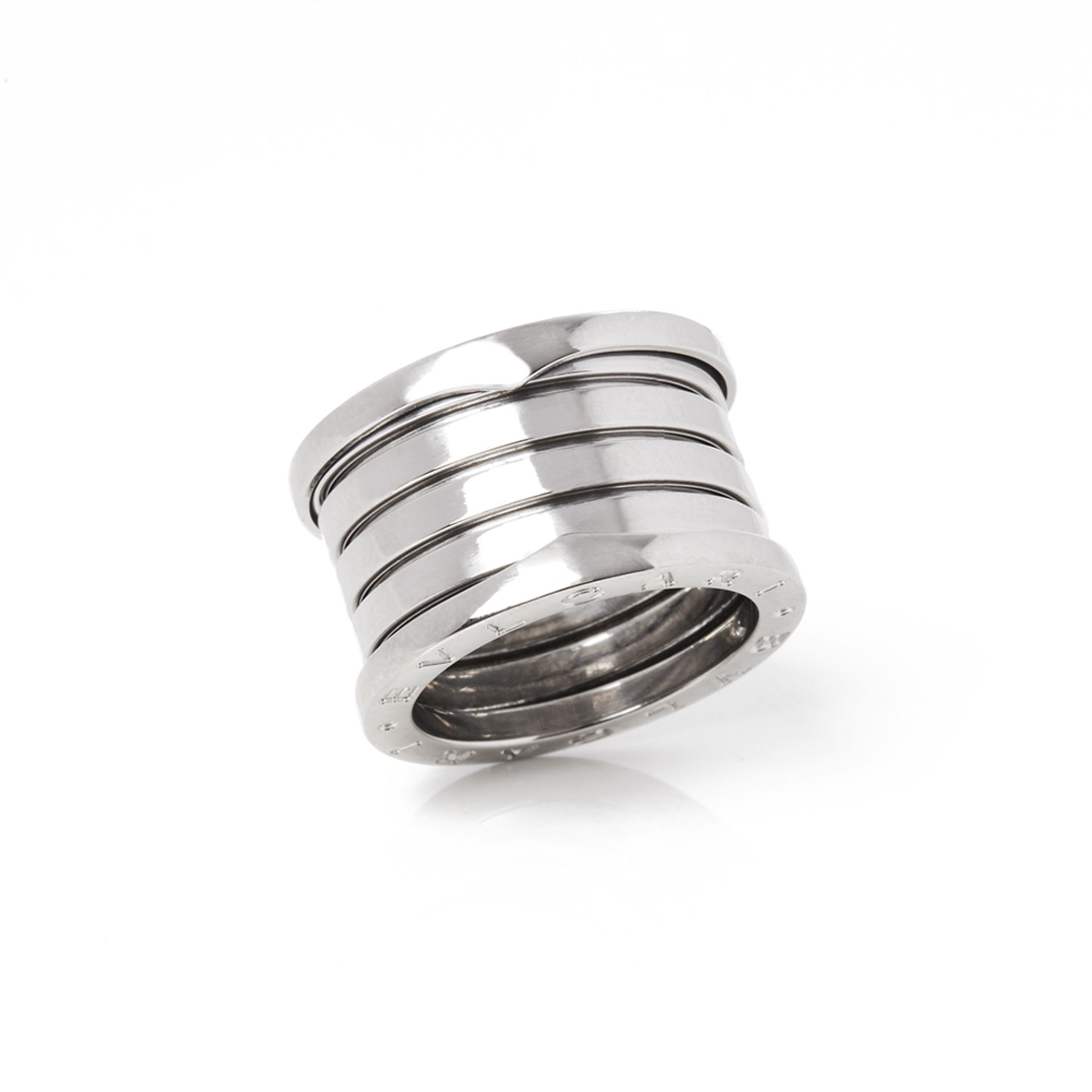 Bulgari 18k White Gold B.Zero 1 Band Ring