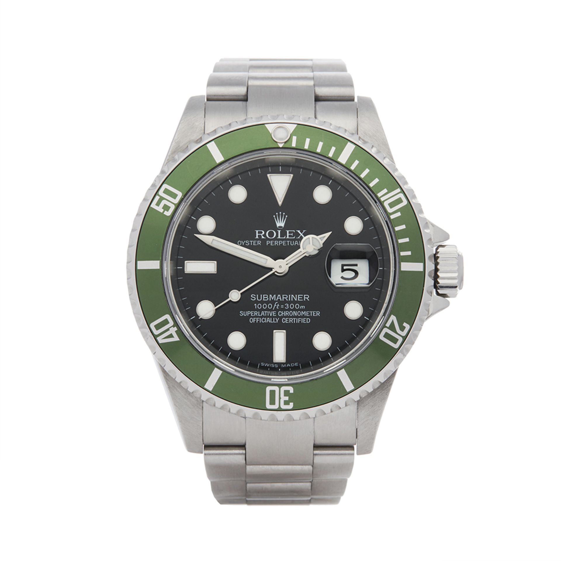 2006 Rolex Submariner Kermit Stainless Steel - 16610LV - Image 8 of 8