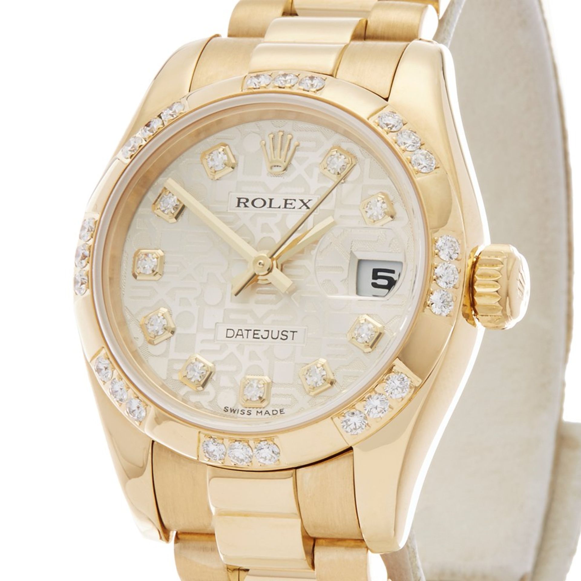 2001 Rolex Datejust 26 Diamond 26mm 18K Yellow Gold - 179368 - Image 3 of 8