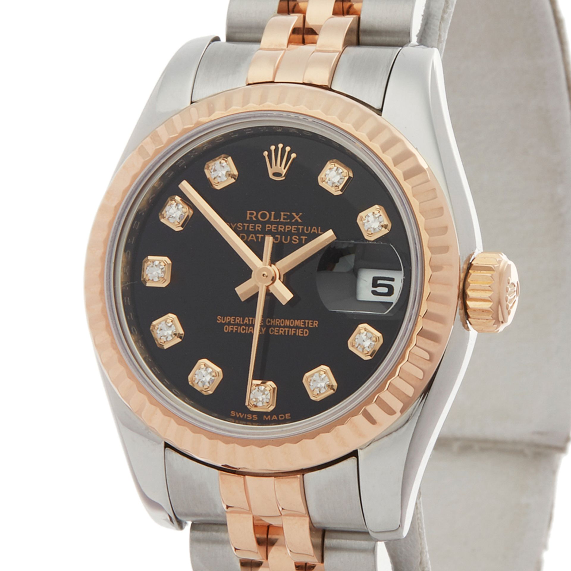 2009 Rolex Datejust 26 Stainless Steel & 18K Rose Gold - 197171 - Image 6 of 7