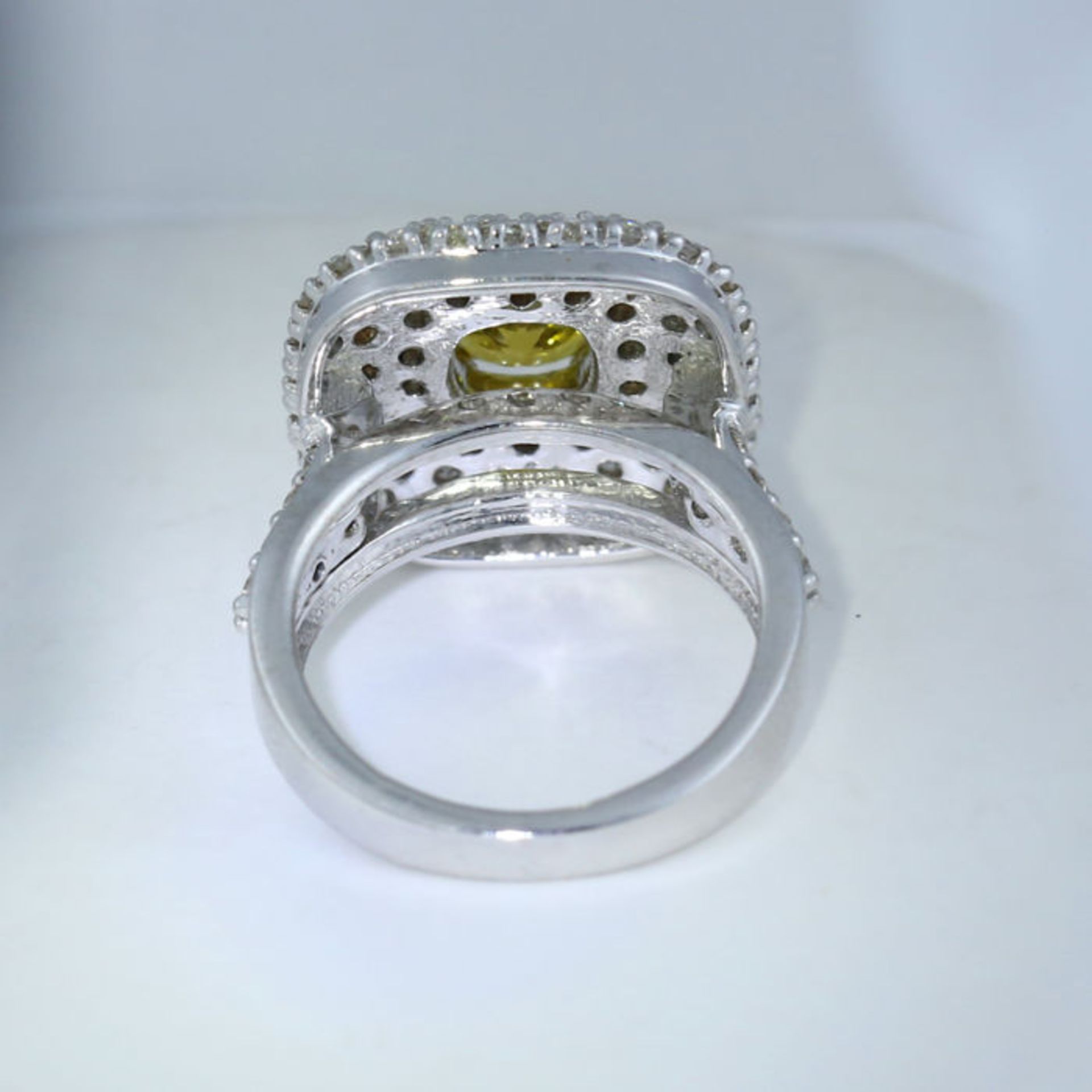 14 K White Gold Alexandrite (IGI Cert.) & Diamond Ring - Image 11 of 11