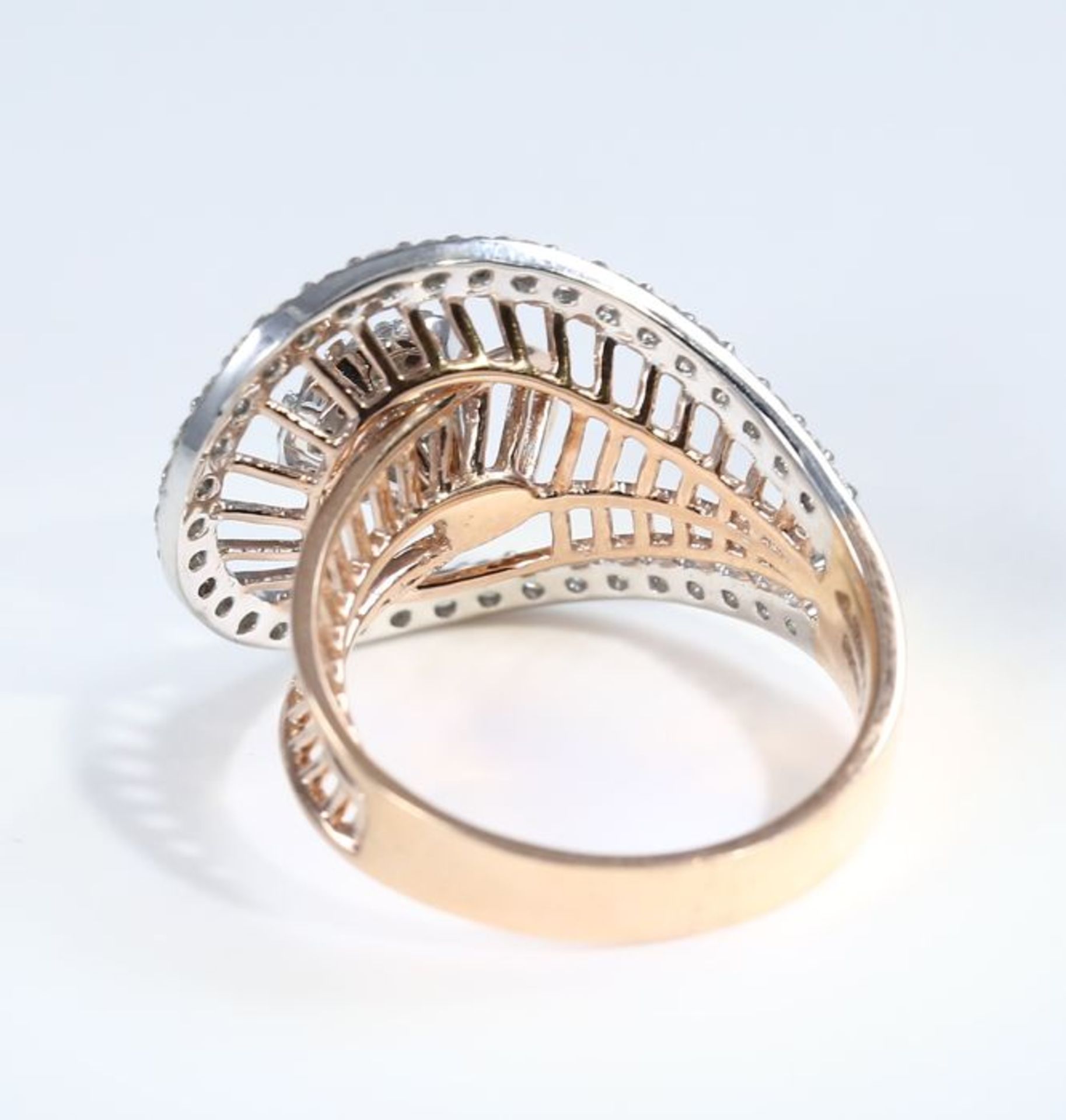 IGI Certified 18 K Yellow Gold Designer Diamond Ring - Image 9 of 9