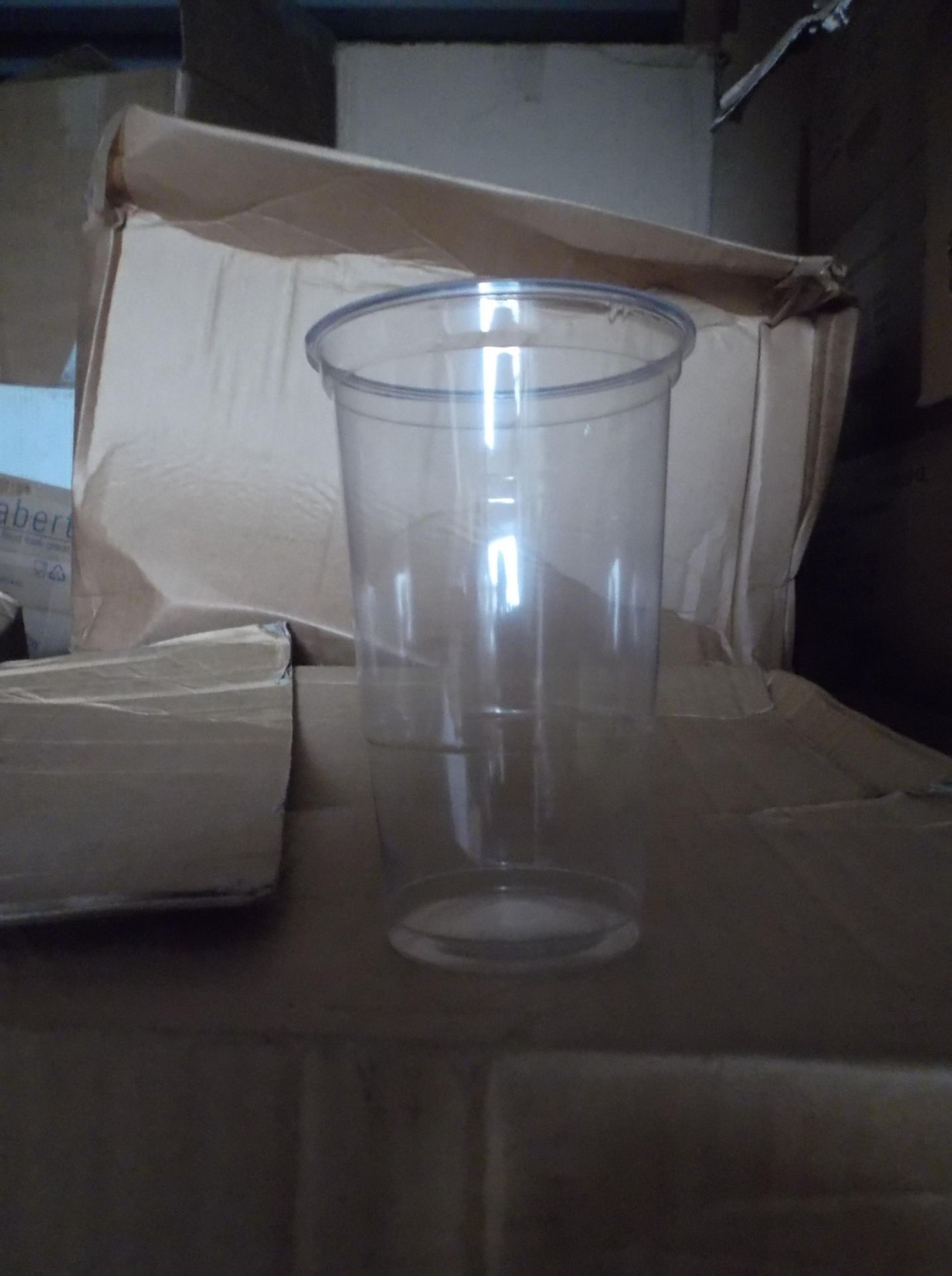 1 x bx of 1 pint plastic nupik 16 x 50 sleeves cups - Image 2 of 3