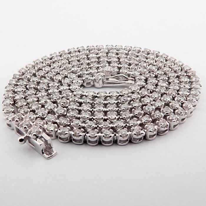 14K 2.02 ct Diamond Tennis Necklace - Image 2 of 7