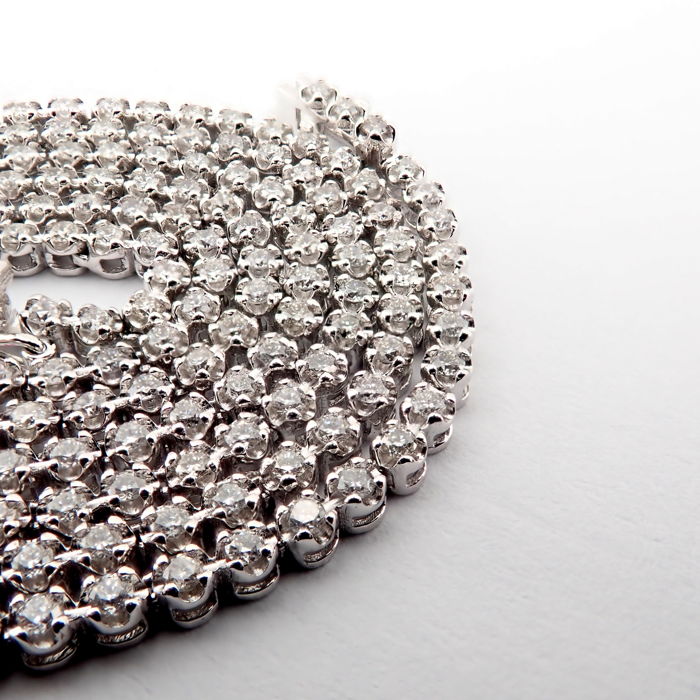 14K 2.02 ct Diamond Tennis Necklace - Image 4 of 7