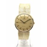 OMEGA 'Geneve' 9ct Gold Gents Dress Watch – Vintage 1969 – Manual Wound Movement