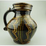 Doug Fitch British Studio Slipware Pottery a good large 17thC design Jug 20th C