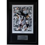 PAUL GASCOIGNE Autographed Framed Photo Montage