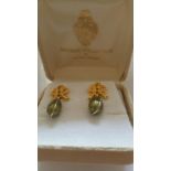 Carl Faberge's great-grand daughter earrings