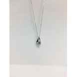 0.75ct diamond pendant with an brilliant cut diamond. H colour and I1-2 clarity. Set in platinum 3