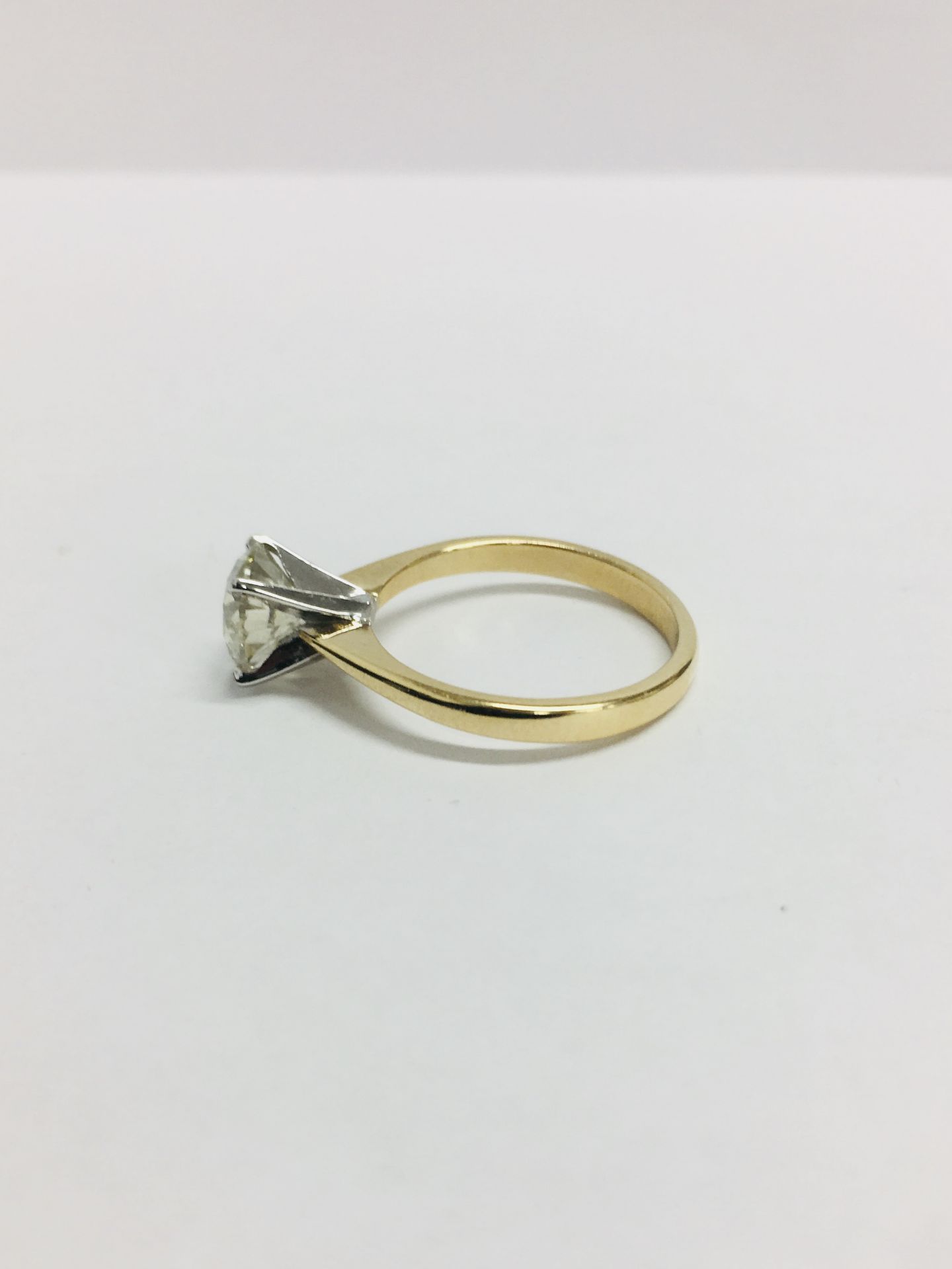 1.50ct solitaire diamond ring,1.50ct natural untreated diamond m colour i1 clarity,18ct gold - Image 3 of 4