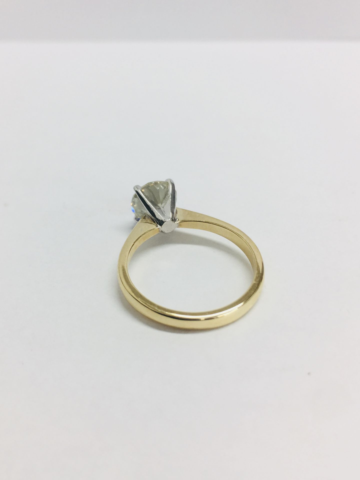 1.50ct solitaire diamond ring,1.50ct natural untreated diamond m colour i1 clarity,18ct gold - Image 2 of 4