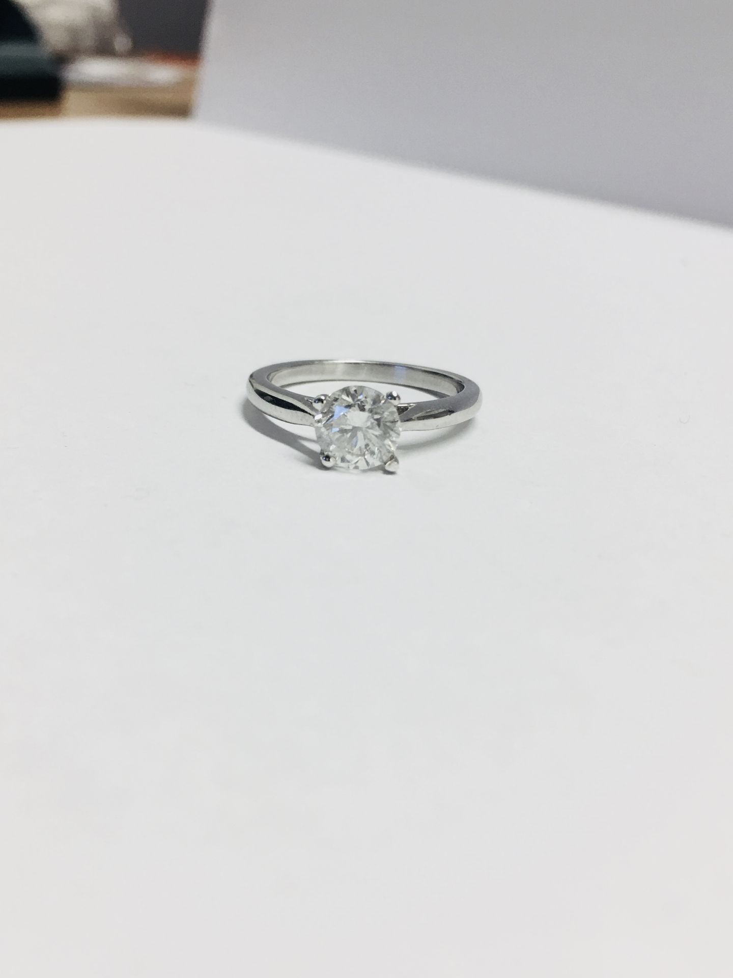 1.30ct diamond solitaire ring with a brilliant cut diamond. F colour and I1 clarity. Set in 18ct - Image 2 of 6