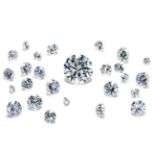 2.16 ct. Round Brilliant White Diamond Lot UNTREATED