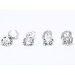 Set of 8 - 0.40 ct. Round Brilliant Diamonds UNTREATED