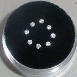 Set of 8 - 0.24ct. Round Brilliant Diamonds UNTREATED