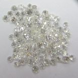 2.40 ct. Round Brilliant White Diamond Lot UNTREATED