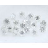 Set of 20 - 0.40 ct. Round Brilliant Diamonds UNTREATED