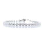 18ct White Gold Tennis Diamond Bracelet 1.48